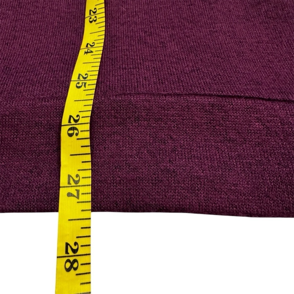 AnyBody Loungewear Womens Brushed Hacci Cold Shoulder Top in  Grape Wine Size XS - Picture 10 of 12